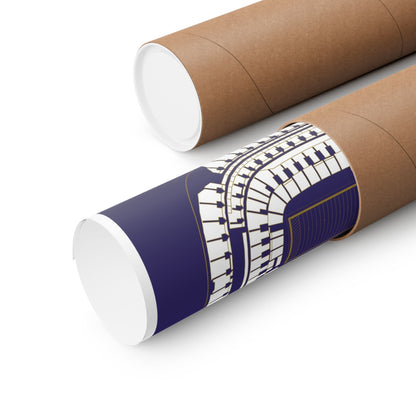 M&T Bank Stadium Poster Purple | Classic Border