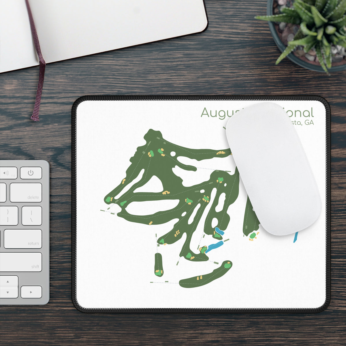 Augusta National Course Map Mouse Pad