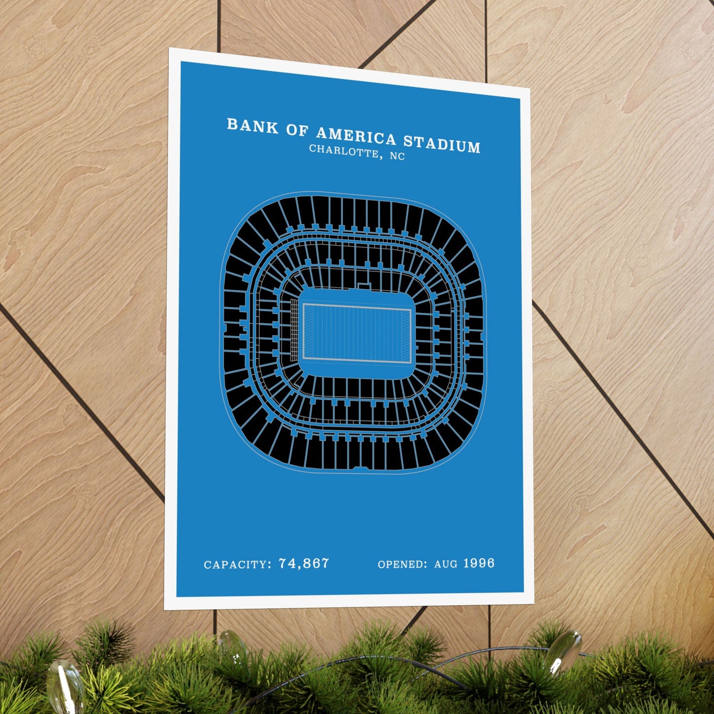 Bank of America Stadium Poster | Classic Border