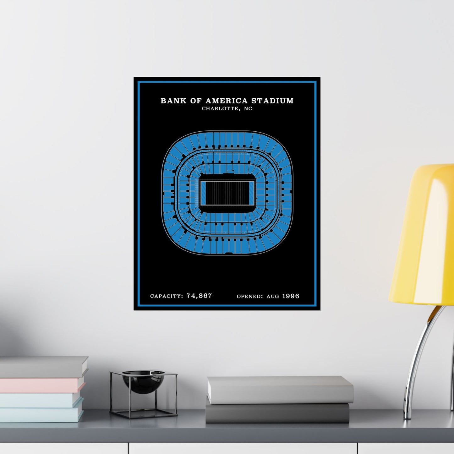 Bank of America Stadium Poster | Modern Border