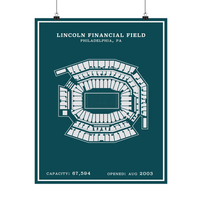 Lincoln Financial Stadium Poster | Modern Border
