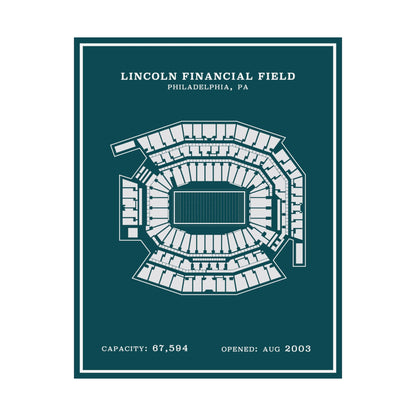 Lincoln Financial Stadium Poster | Modern Border