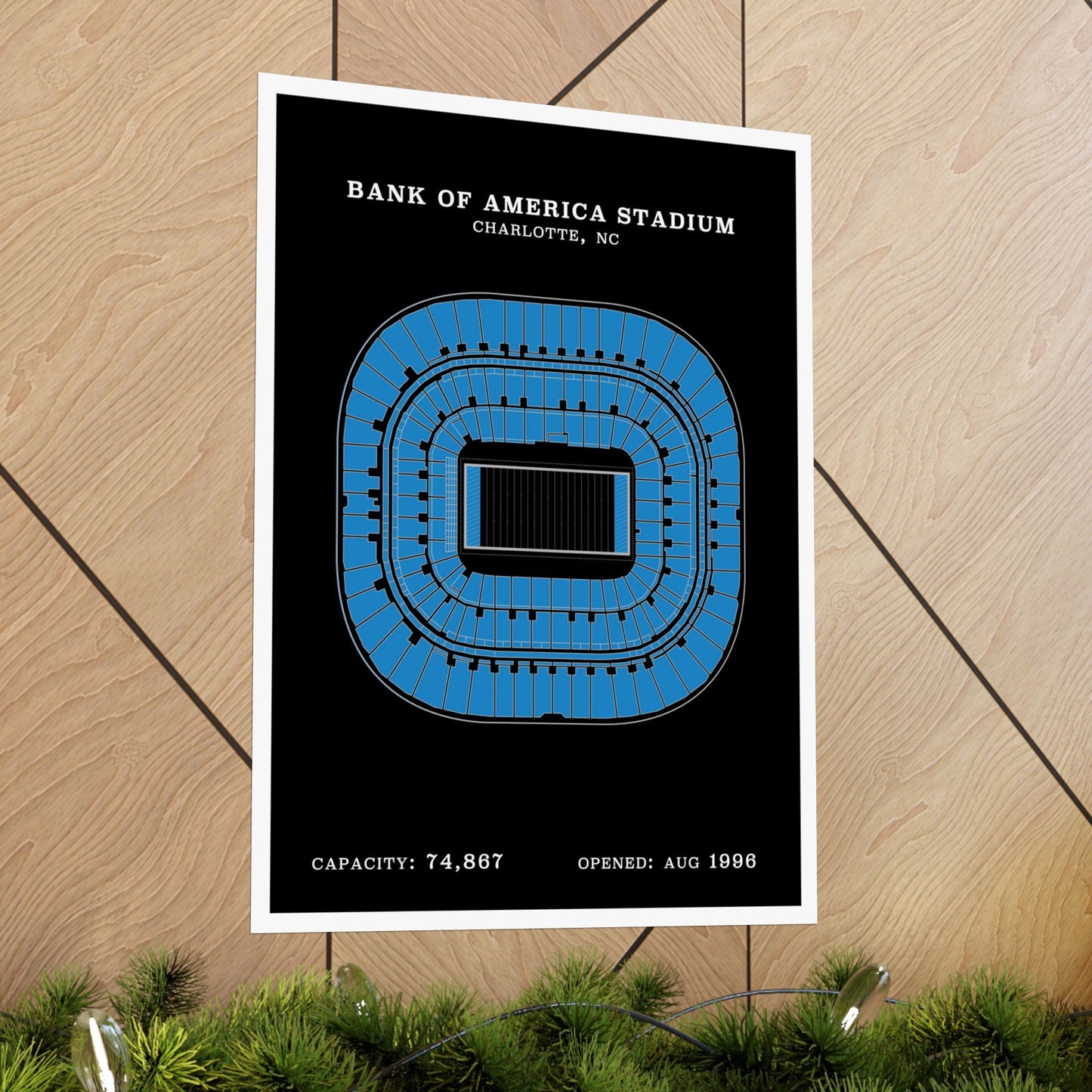 Bank of America Stadium Poster | Classic Border