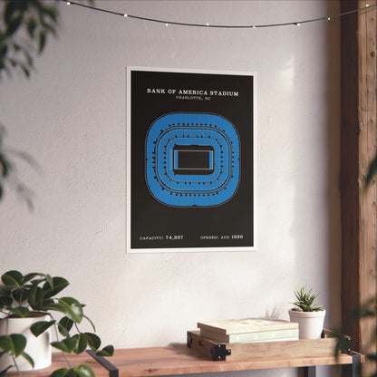 Bank of America Stadium Poster | Classic Border