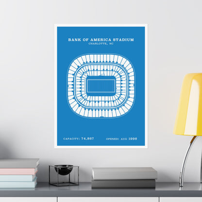 Bank of America Stadium Poster | Classic Border