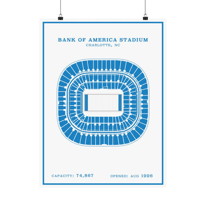 Bank of America Stadium Poster | Modern Border