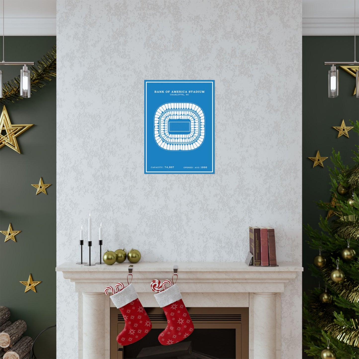 Bank of America Stadium Poster | Modern Border