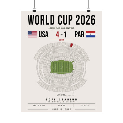 Custom World Cup Soccer Poster
