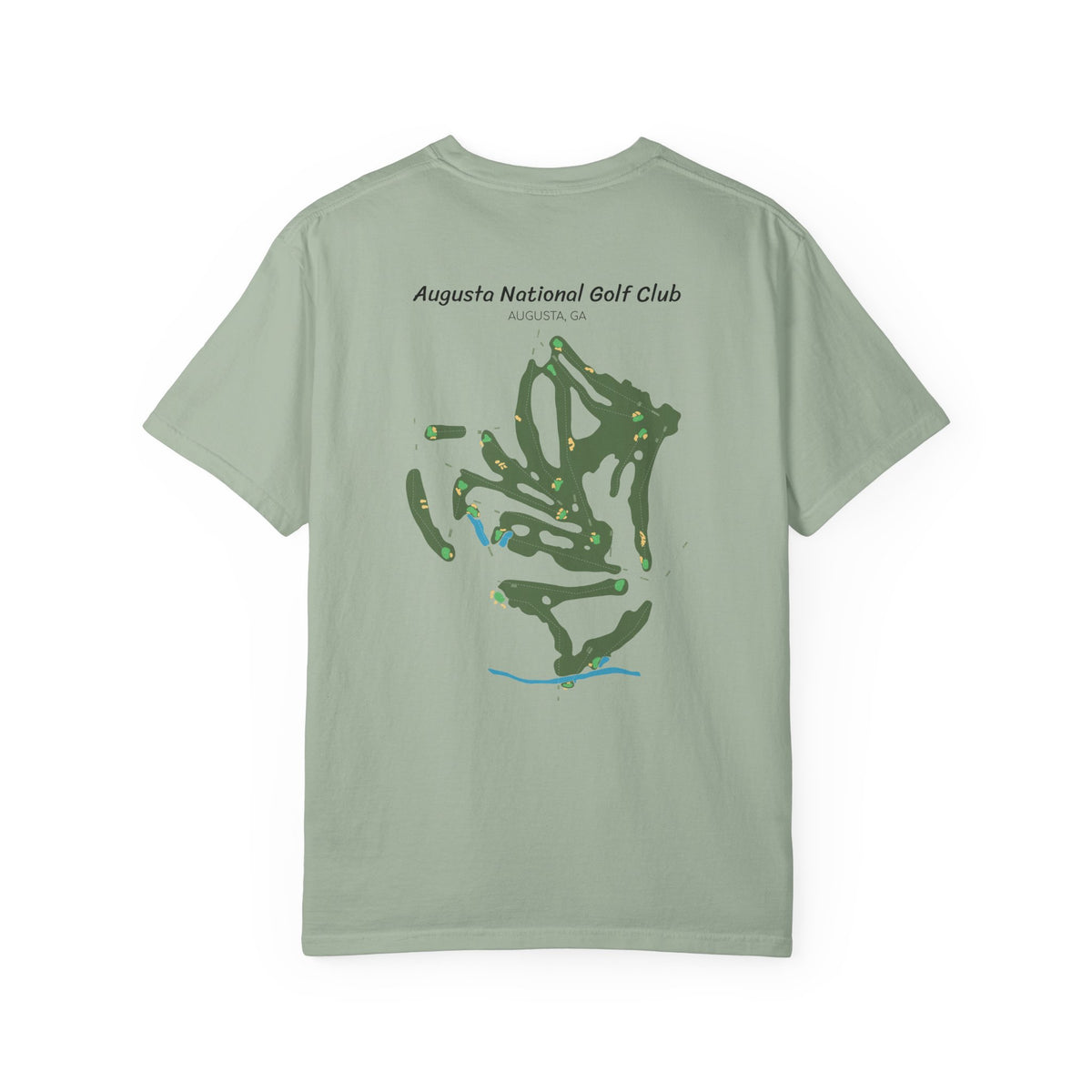 Augusta National Golf Course Map T-Shirt