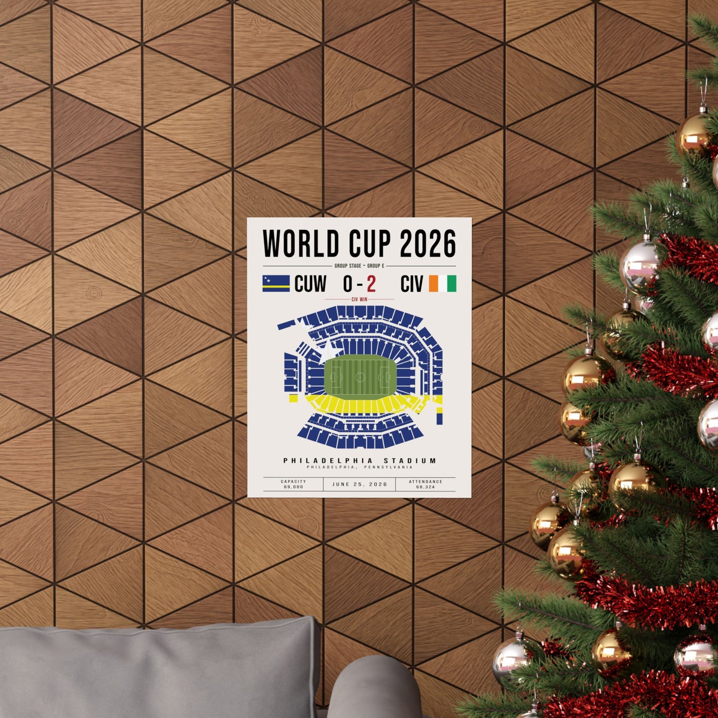 Curaçao vs. Ivory Coast World Cup Match Poster
