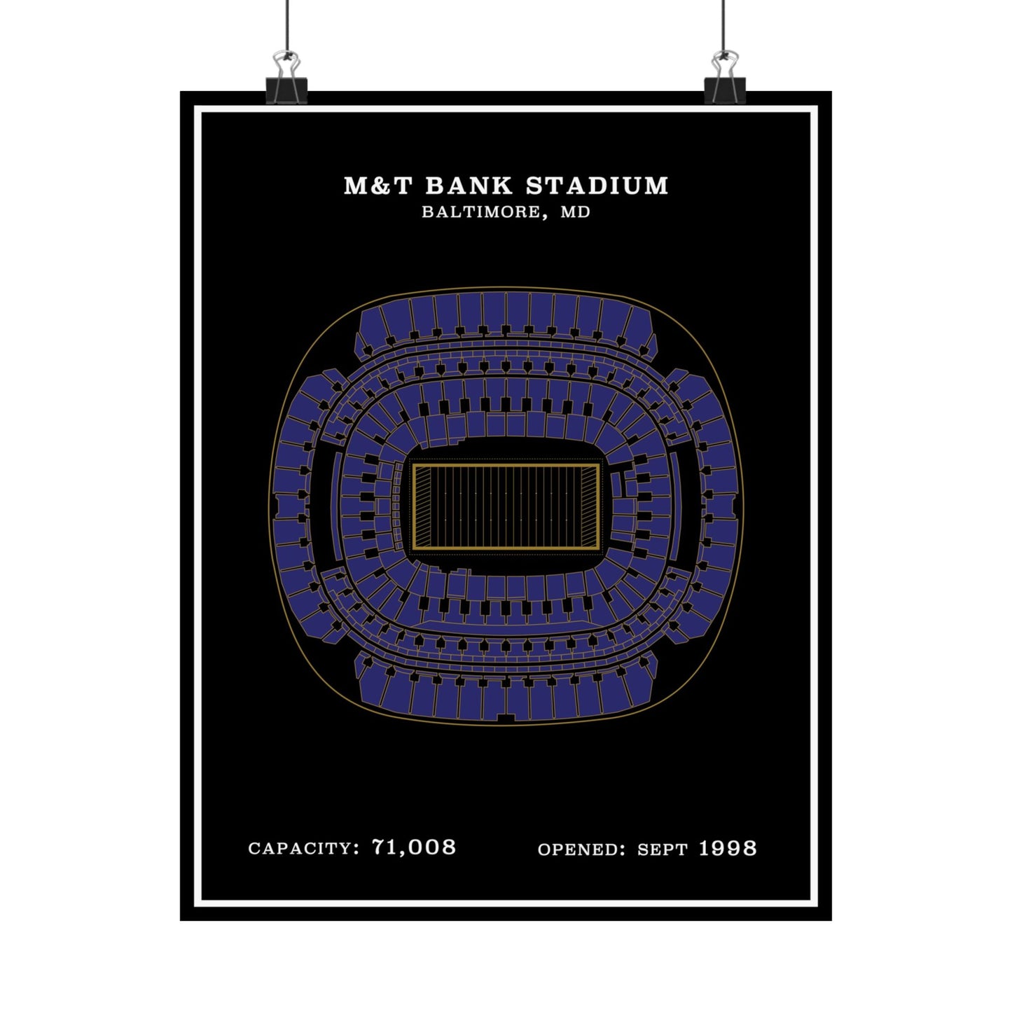 M&T Bank Stadium Poster | Modern Border