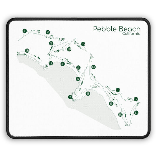 Pebble Beach Golf Course Map Mouse Pad