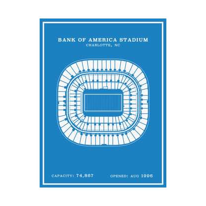 Bank of America Stadium Poster | Modern Border