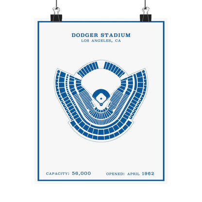 Dodger Stadium Poster | Modern Border
