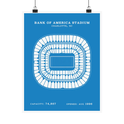 Bank of America Stadium Poster | Classic Border