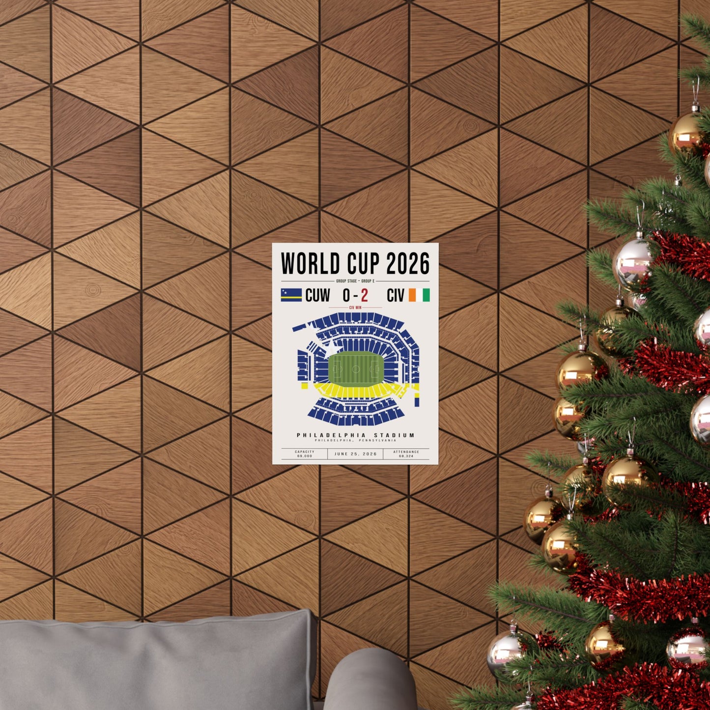 Curaçao vs. Ivory Coast World Cup Match Poster