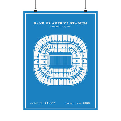 Bank of America Stadium Poster | Modern Border