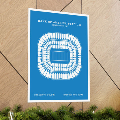 Bank of America Stadium Poster | Classic Border
