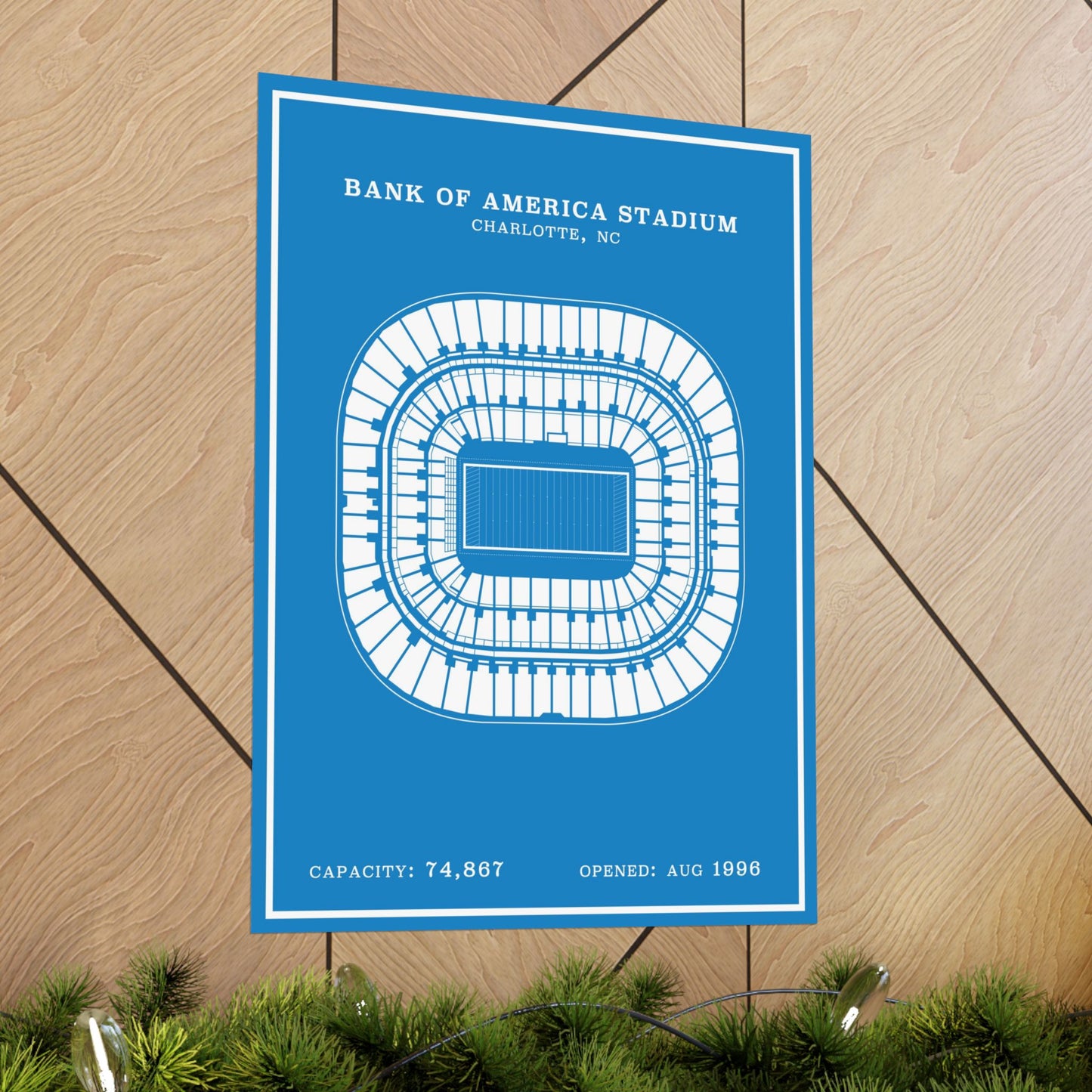 Bank of America Stadium Poster | Modern Border