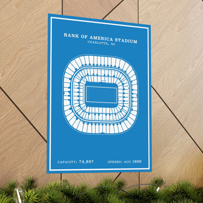 Bank of America Stadium Poster | Modern Border