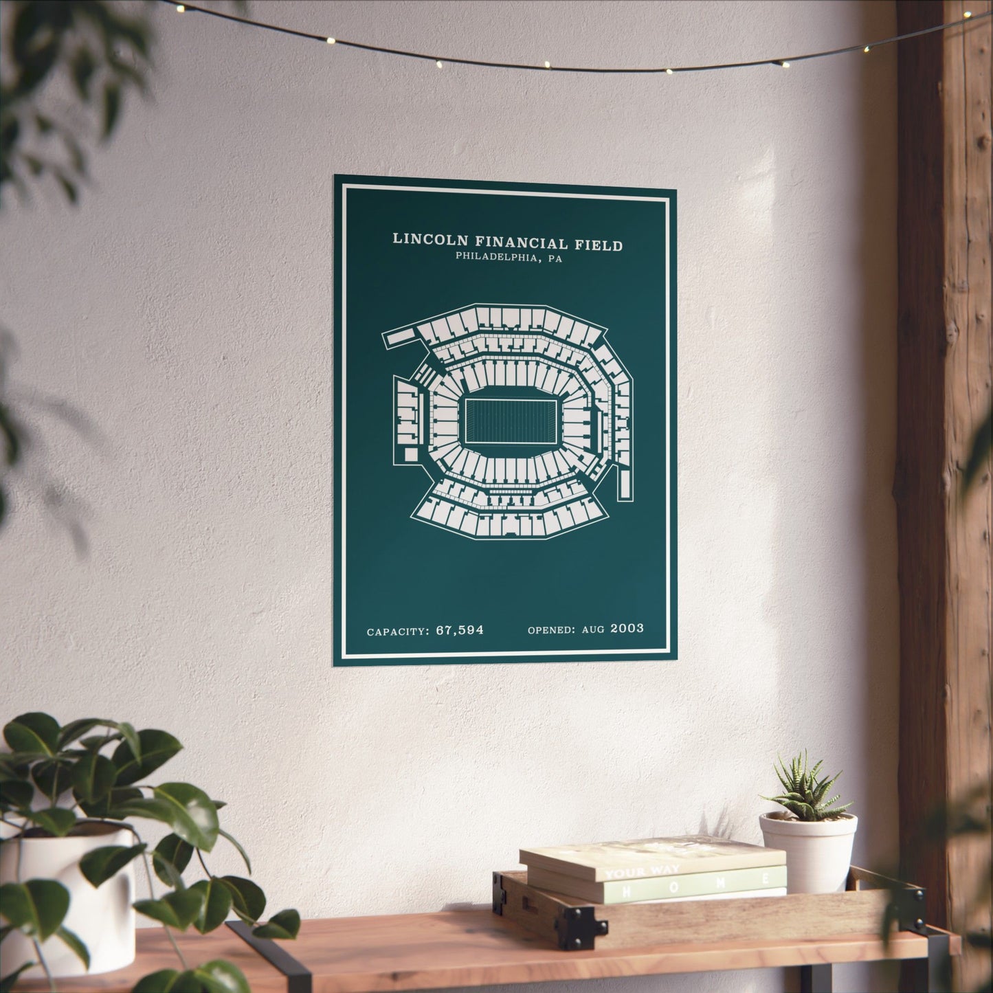Lincoln Financial Stadium Poster | Modern Border