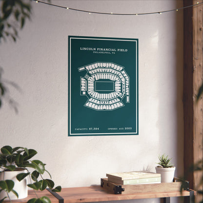 Lincoln Financial Stadium Poster | Modern Border