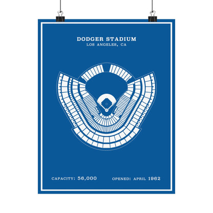 Dodger Stadium Poster | Modern Border