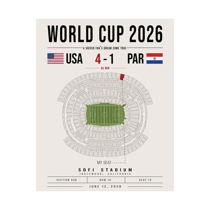 Custom World Cup Soccer Poster