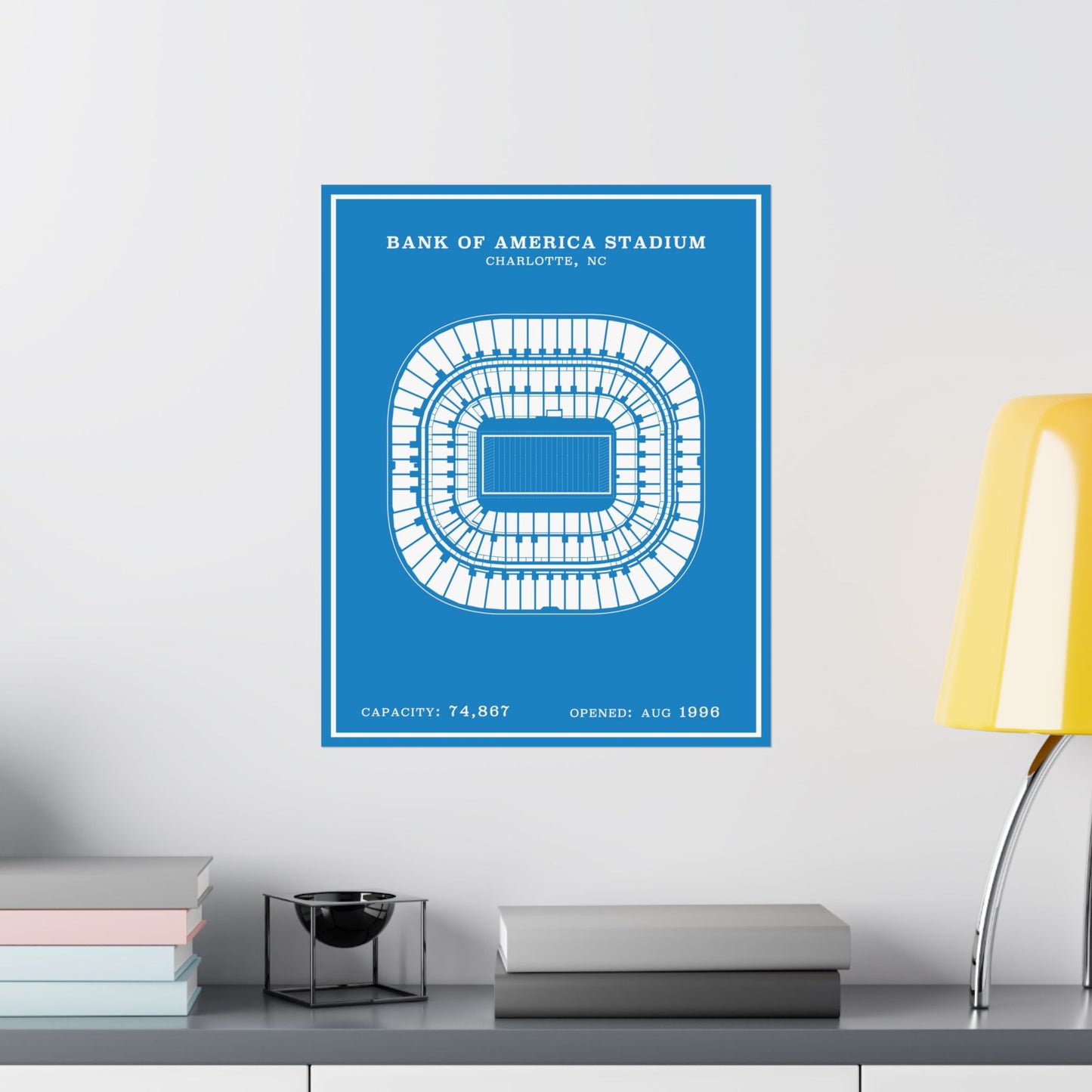 Bank of America Stadium Poster | Modern Border
