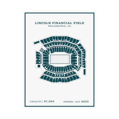 Lincoln Financial Stadium Poster | Modern Border