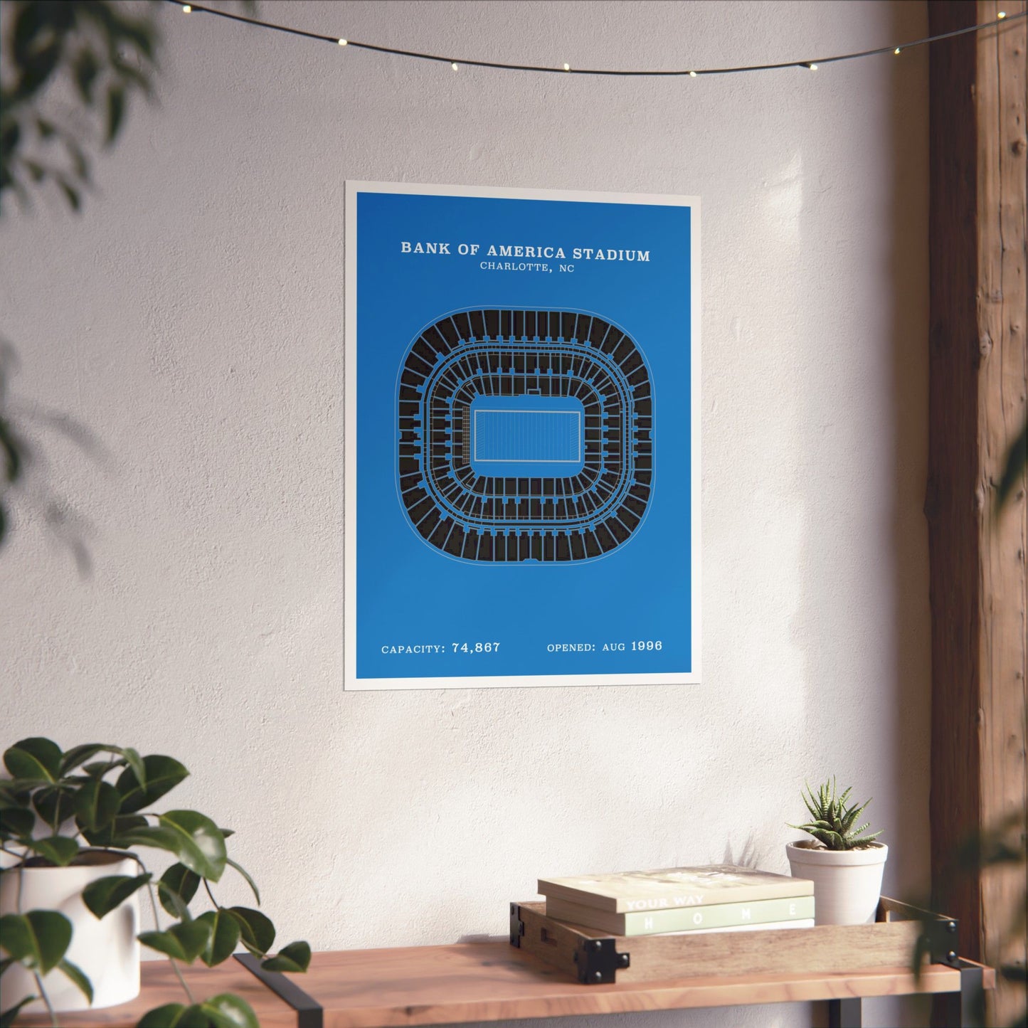 Bank of America Stadium Poster | Classic Border