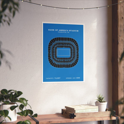 Bank of America Stadium Poster | Classic Border