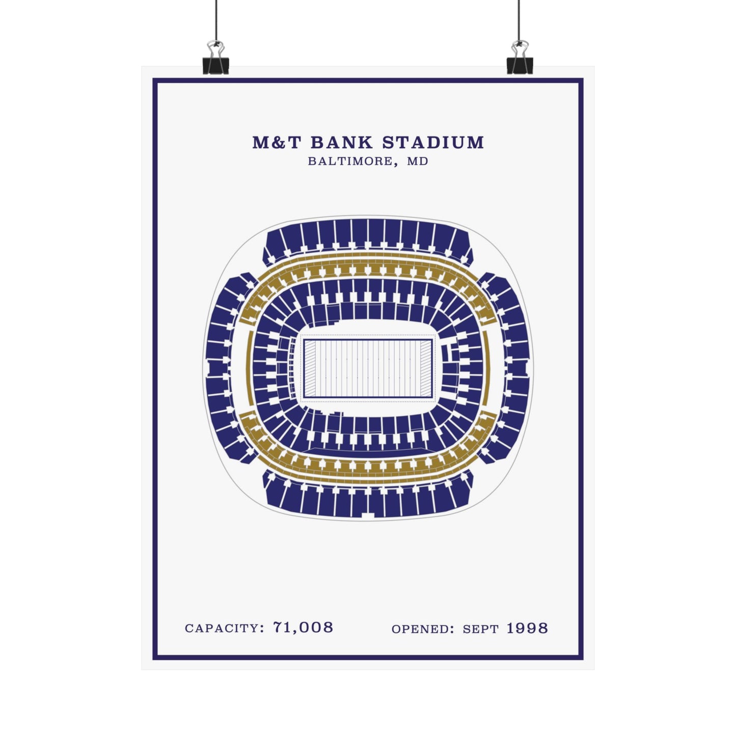 M&T Bank Stadium Poster | Modern Border