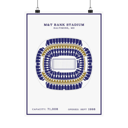 M&T Bank Stadium Poster | Modern Border