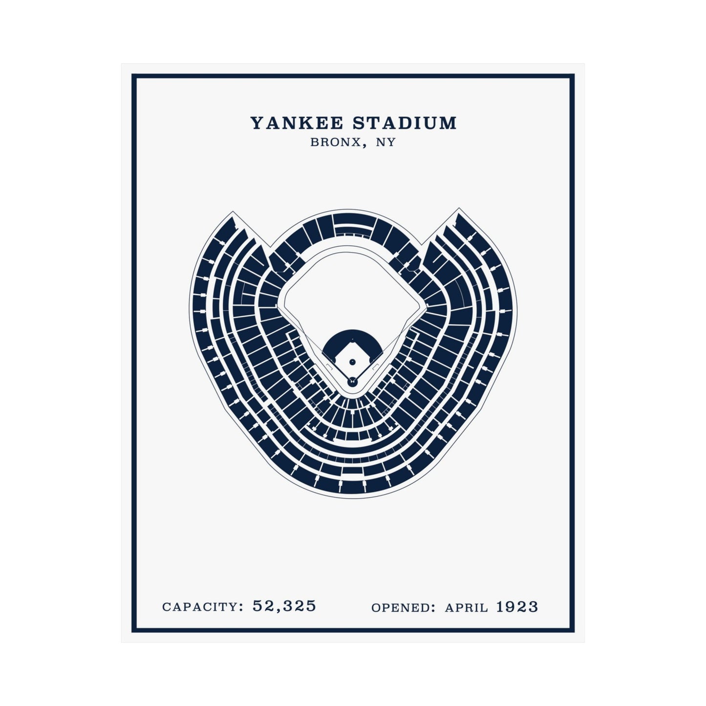 Yankee Stadium Poster | Modern Border