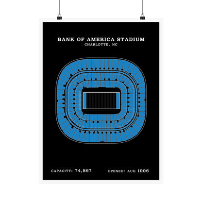Bank of America Stadium Poster | Classic Border