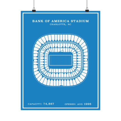 Bank of America Stadium Poster | Modern Border
