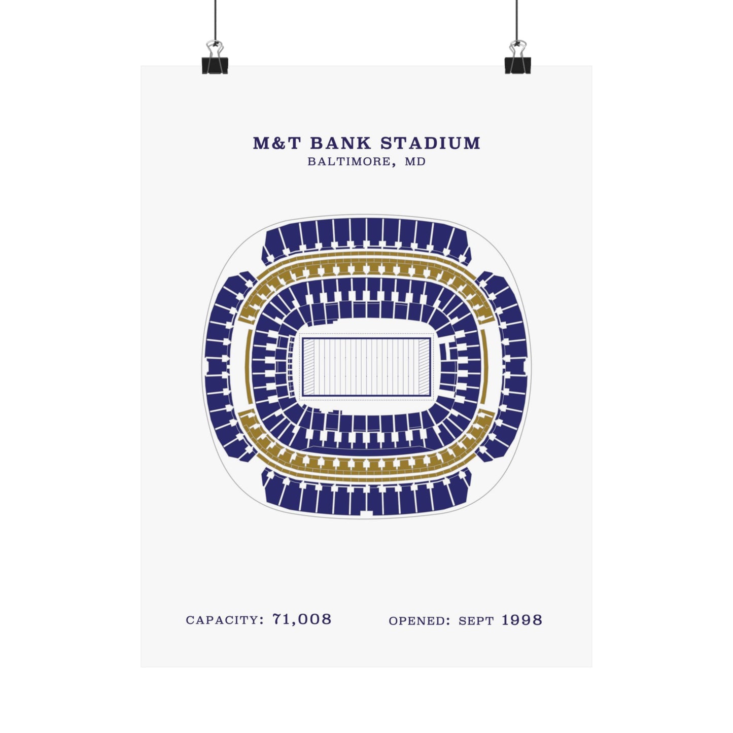 M&T Bank Stadium Poster