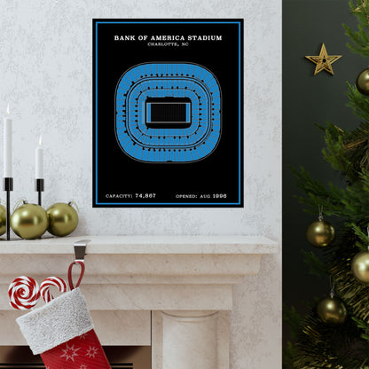 Bank of America Stadium Poster | Modern Border