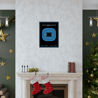 Bank of America Stadium Poster | Modern Border