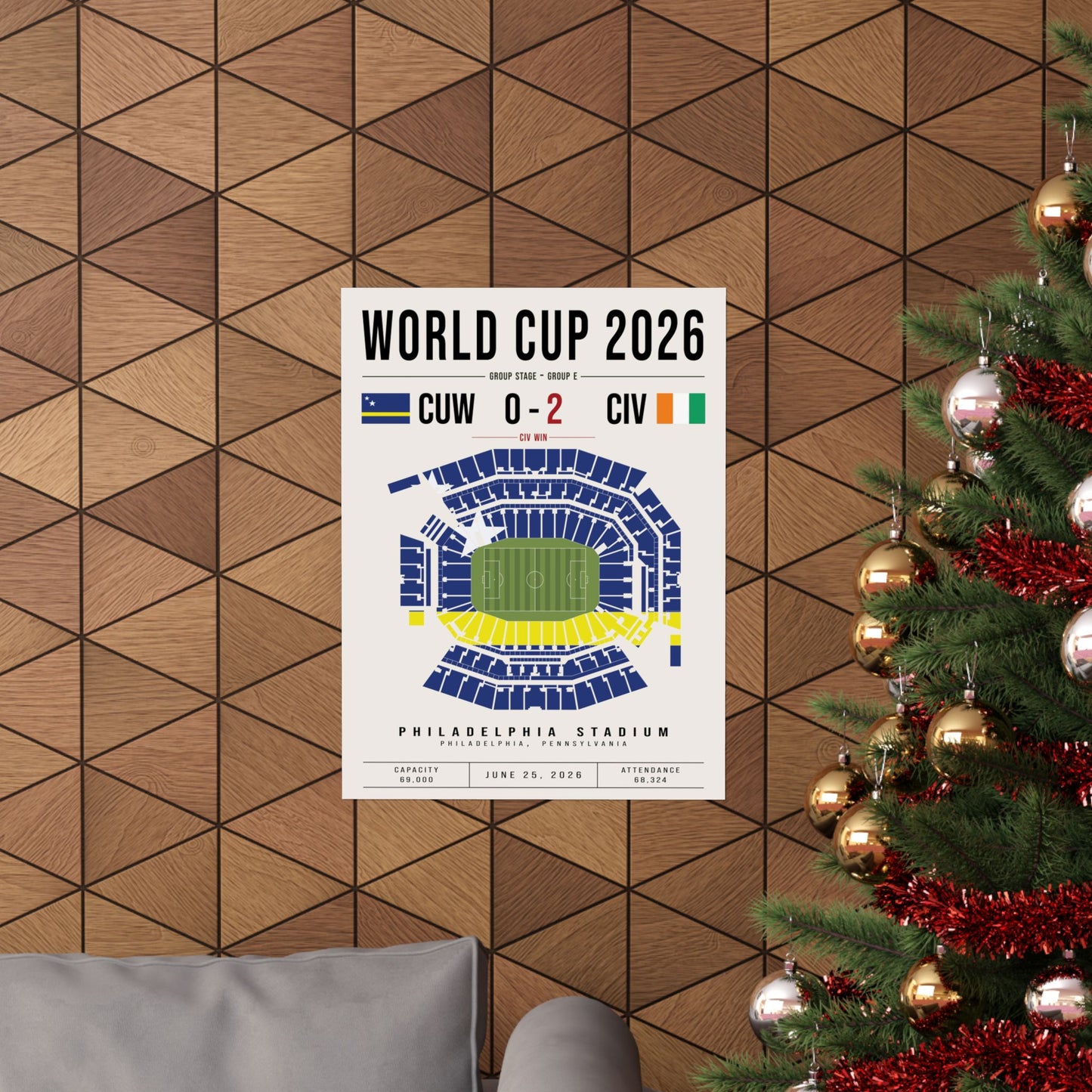 Curaçao vs. Ivory Coast World Cup Match Poster