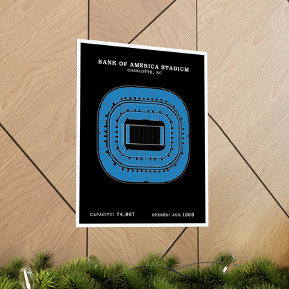 Bank of America Stadium Poster | Classic Border