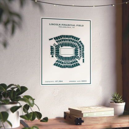 Lincoln Financial Stadium Poster | Modern Border