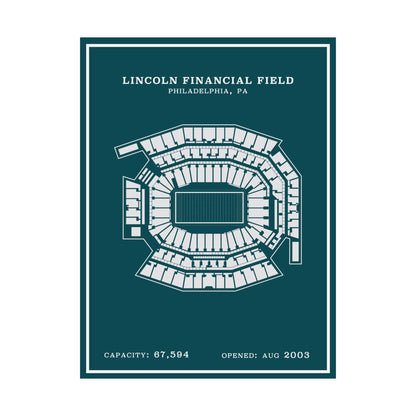 Lincoln Financial Stadium Poster | Modern Border