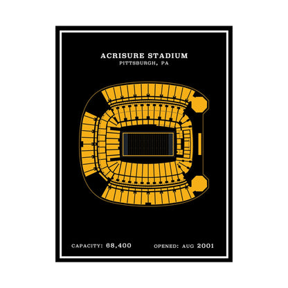 Acrisure Stadium Poster | Modern Border
