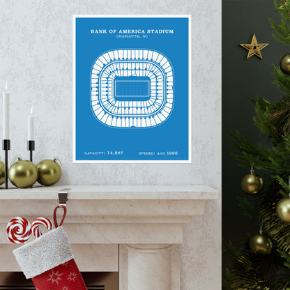 Bank of America Stadium Poster | Classic Border