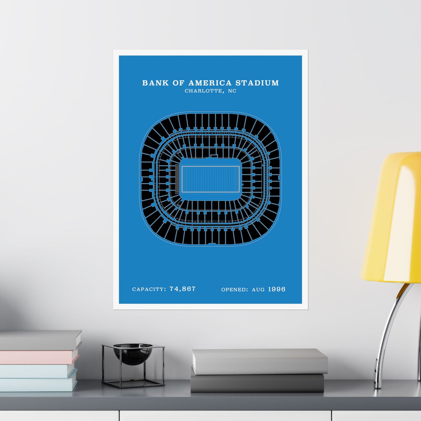 Bank of America Stadium Poster | Classic Border