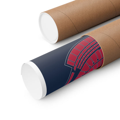 Gillette Stadium Poster | Classic Border