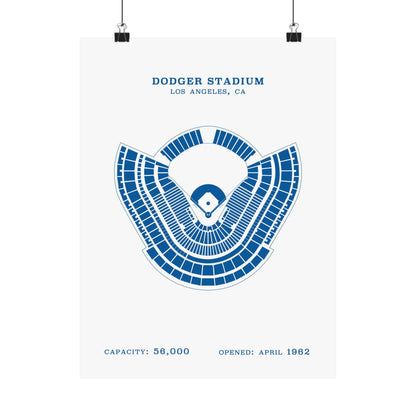 Dodger Stadium Poster | Classic Border