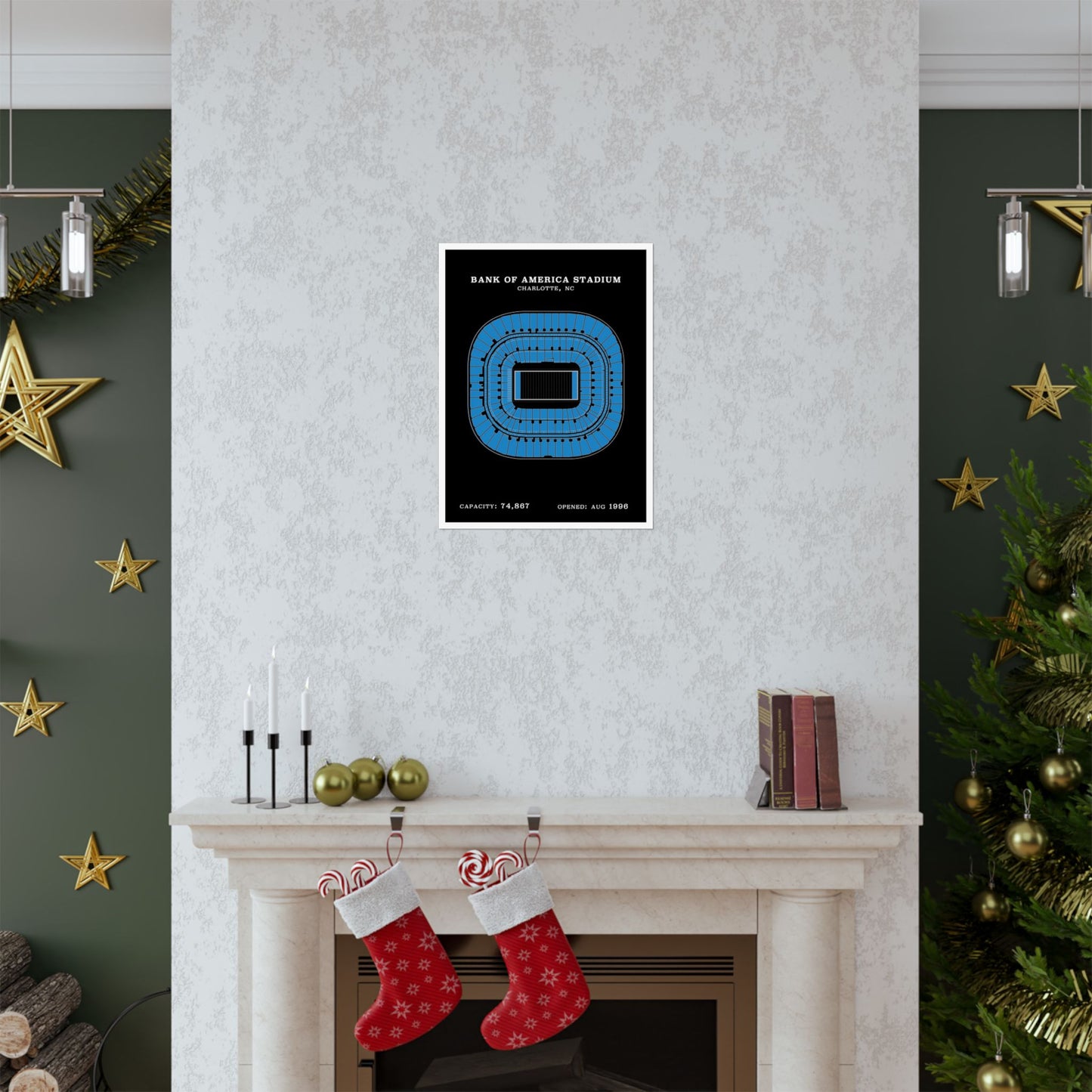 Bank of America Stadium Poster | Classic Border